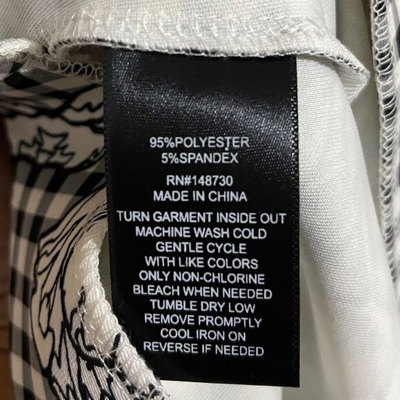 LABEL by 5 twelve Prince of Wales Check Floral Business Office Pencil Skirt Sz-M - Picture 7 of 8